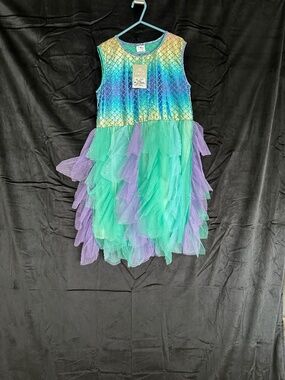 NWT, Vikata, girls sleeveless mermaid themed tutu dress, size 11-12yrs